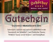 Gutschein Sauna Monatskarte Schörhof