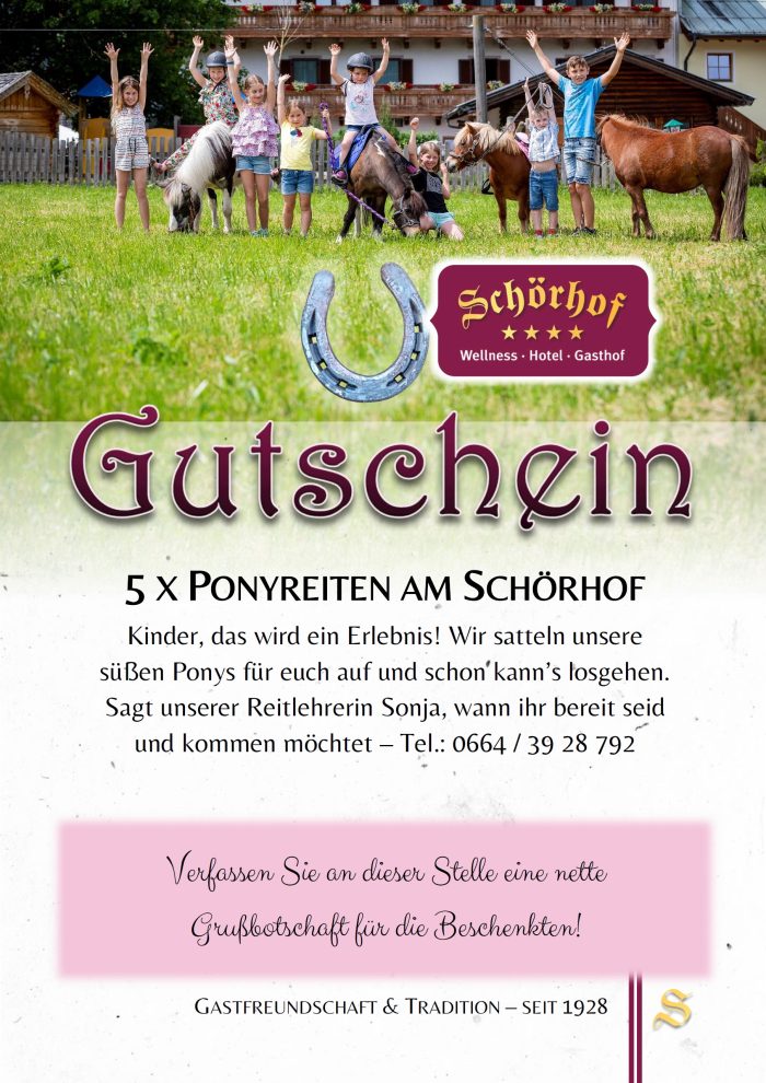 Ponyreiten am Schörhof